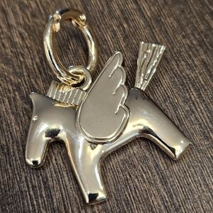 Gold Winged Pegasus Charm Pendant